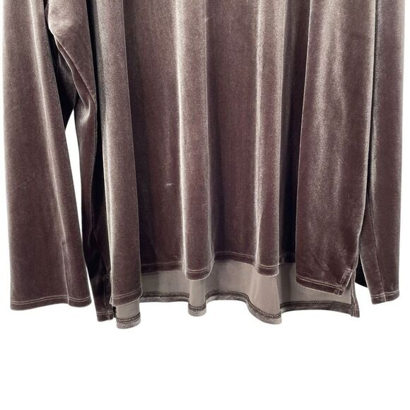 J. Jill velvet top blouse Size XL‎ boho lagenlook - Picture 4 of 6